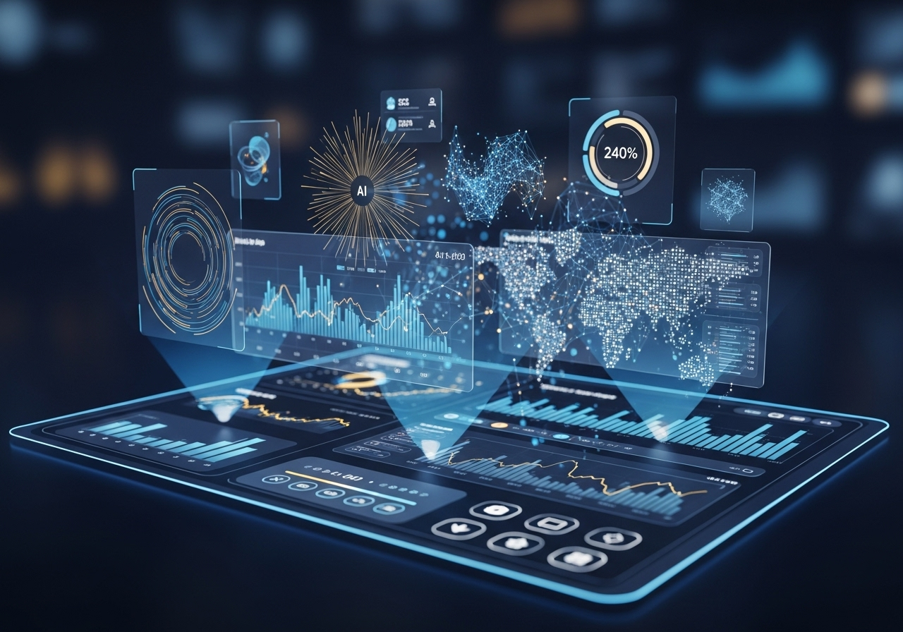 Futuristic Financial Dashboard